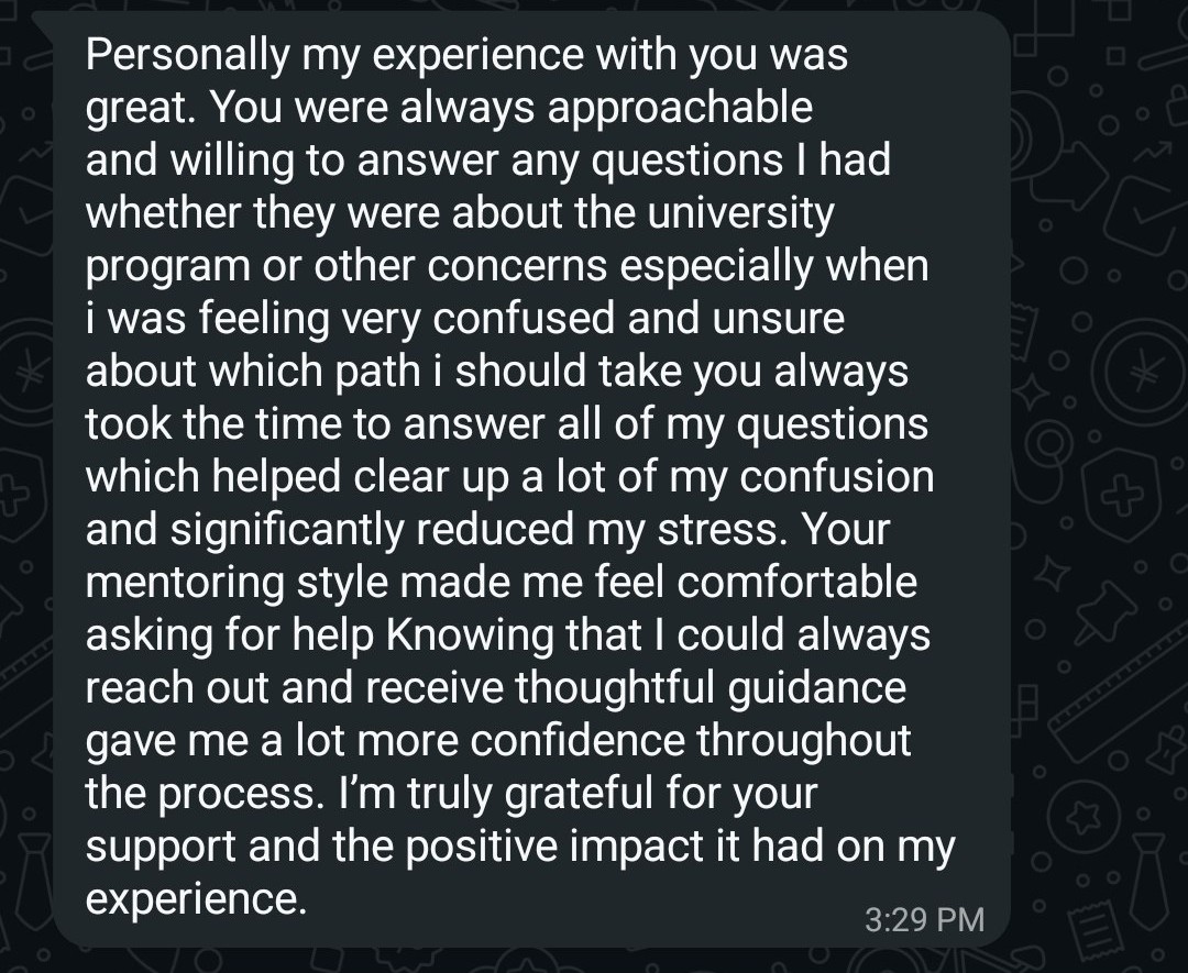 WhatsApp Testimonial Leen Wehbi